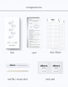 OHORA Gel Nail Sticker N Clean White folii autocolante pentru unghii culoare NB-048 1 buc