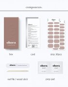OHORA Gel Nail Sticker N Cream Beige folii autocolante pentru unghii culoare NB-075 1 buc