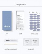OHORA Gel Nail Sticker N Cream Cloud folii autocolante pentru unghii culoare NB-077 1 buc