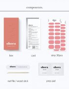 OHORA Gel Nail Sticker N Cream Glow folii autocolante pentru unghii culoare NB-091 1 buc