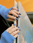 OHORA Gel Nail Sticker N Cream Indigo folii autocolante pentru unghii culoare NB-071 1 buc