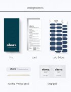OHORA Gel Nail Sticker N Cream Indigo folii autocolante pentru unghii culoare NB-071 1 buc