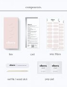OHORA Gel Nail Sticker N Cream Light folii autocolante pentru unghii culoare NB-089 1 buc