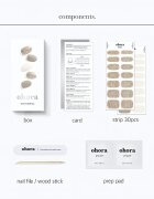 OHORA Gel Nail Sticker N Gold Coast folii autocolante pentru unghii culoare ND-067 1 buc