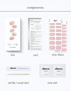 OHORA Gel Nail Sticker N Lazy Sunday folii autocolante pentru unghii culoare ND-038 1 buc