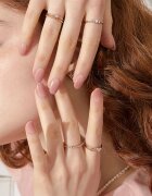 OHORA Gel Nail Sticker N Milk Rose folii autocolante pentru unghii culoare ND-173 1 buc