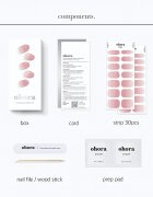 OHORA Gel Nail Sticker N Milk Rose folii autocolante pentru unghii culoare ND-173 1 buc