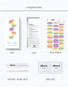 OHORA Gel Nail Sticker N Pastel folii autocolante pentru unghii culoare ND-211 1 buc
