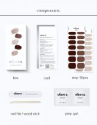 OHORA Gel Nail Sticker N Roasting folii autocolante pentru unghii culoare ND-312 1 buc