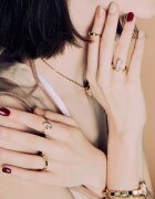 OHORA Gel Nail Sticker N Rosewood folii autocolante pentru unghii culoare ND-047 1 buc
