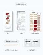 OHORA Gel Nail Sticker N Rosewood folii autocolante pentru unghii culoare ND-047 1 buc