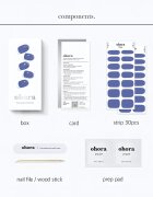 OHORA Gel Nail Sticker N Tint Bluesy folii autocolante pentru unghii culoare NB-083 1 buc