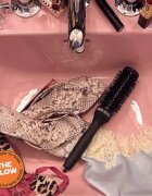 Olivia Garden Club The Glow Blowout Ceramic Round Brush Black perie rotundă pentru păr S 1 buc