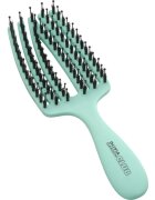 Olivia Garden Club The Nomad Detangling&Shine Fingerbrush​ perie de tip paletă pentru păr Mint 1 buc