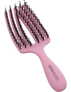 Olivia Garden Club The Nomad Detangling&Shine Fingerbrush​ perie de tip paletă pentru păr Pink 1 buc