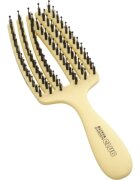 Olivia Garden Club The Nomad Detangling&Shine Fingerbrush​ perie de tip paletă pentru păr Yellow 1 buc