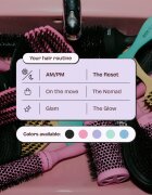 Olivia Garden Club The Reset Detangling&Shine Hairbrush perie de tip paletă cu sac Blue 1 buc