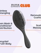 Olivia Garden Club The Reset Wet&Curly Detangling Hairbrush perie de tip paletă cu sac 1 buc