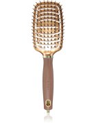Olivia Garden Expert Flex perie de tip paletă cu fibre de nailon Gold&Brown 1 buc