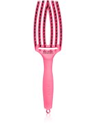 Olivia Garden Fingerbrush L´amour perie de tip paletă pentru păr Hot Pink 1 buc