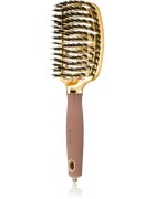 Olivia Garden NanoThermic Ceramic + Ion Flex Collection perie de par cu peri de nailon și de mistreț 1 buc