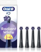 Oral-B iO Radiant White capete de schimb pentru periuta de dinti cu fibre de albire Black 4 buc