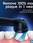 Oral-B iO White Clean periuta de dinti electrica cu etui pentru încărcător Matte Black 1 buc