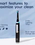 Oral-B iO White Clean periuta de dinti electrica cu etui pentru încărcător Matte Black 1 buc