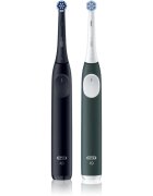Oral-B iO2 periuta de dinti electrica pachet duo Matt Black & Forest Green 1 buc