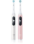Oral-B iO6 periuta de dinti electrica DUO White & Pink Sand 2 buc
