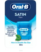 Oral-B Satin Tape Waxed Mint ata dentara mentă 50 m