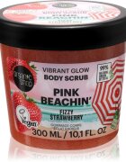 Organic Shop Body Scrub Pink Beachin' exfoliant pentru corp cu efect de iluminare parfum Fizzy Strawberry 300 ml