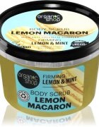 Organic Shop Lemon Macaron gel de dus exfoliant pentru fermitate 250 ml