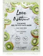 Oriflame Love Nature Gel To Ice Organic Kiwi masca calmanta pentru fata pentru ten obosit 10 ml