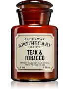 Paddywax Apothecary Teak & Tabacco lumânare parfumată 226 g