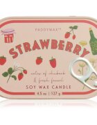 Paddywax Bistro Tin Strawberry lumânare parfumată în placă 127 g
