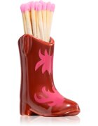 Paddywax Cowboy Boot Match Holder chibrituri Red & Pink Flame 25 buc