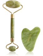 PALSAR7 Massage Roller and Guasha Green Xiuyan Jade rulou de masaj facial și accesoriu de masaj