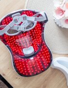 PALSAR7 Professional LED Mask White Gold mască de înfrumusețare cu LED pentru față și gât Cutie cadou 1 buc