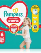 Pampers Active Baby Pants Size 6 scutece de unică folosință tip chiloțel 13-19 kg 29 buc