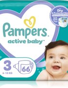 Pampers Active Baby Size 3 scutece de unică folosință 6-11 kg 66 buc
