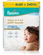 Pampers Aqua Soft Touch Servetele umede pentru copii 4x60 buc