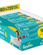 Pampers Fresh & Clean Servetele umede pentru copii 9x80 buc
