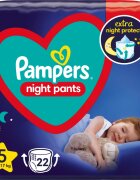 Pampers Night Pants Size 5 scutece de unică folosință tip chiloțel pentru noapte 12-17 kg 22 buc