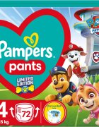 Pampers Pants Paw Patrol Size 4 scutece de unică folosință tip chiloțel 9-15 kg 72 buc