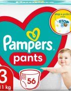 Pampers Pants Size 3 scutece de unică folosință tip chiloțel 6-11 kg 56 buc