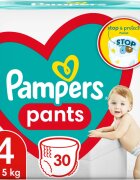 Pampers Pants Size 4 scutece de unică folosință tip chiloțel 9 – 15 kg 30 buc