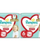 Pampers Premium Care Pants Size 6 set pentru bebeluși și copii mici