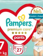 Pampers Premium Care Pants Size 7 scutece de unică folosință tip chiloțel 15+ kg 27 buc