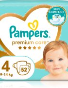 Pampers Premium Care Size 4 scutece de unică folosință 9-14 kg 52 buc
